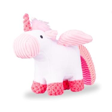 Imagem de Brinquedo de unicórnio PAWTY – Brinquedo mágico de pelúcia com asas enrugadas – Companheiro macio e durável – Presente de fantasia fofo para cães – Ideal para cães pequenos e médios