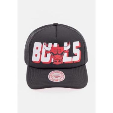 Imagem de Boné Mitchell & Ness Aba Curva Chicago Bulls Masculino-Masculino