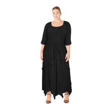 Imagem de City Chic Vestido feminino plus size - Zayne, Preto, 54