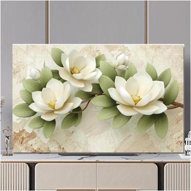 Imagem de Capa Universal Para Tv Contra Poeira, Protetor De Tela De Tv à Prova De Poeira, Protetor De Tela Liso Em Tecido De Poliéster De 19 A 80 Polegadas, Decoração De Impressão A, E, 49-52in