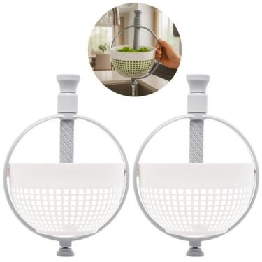 Imagem de 2 Escorredores Secador Centrifuga Saladas Frutas E Alimentos - Lyor