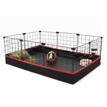 Imagem de Cercado para Porquinho da Índia 60x90cm com Bandeja Higiênica Impermeá