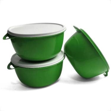 Imagem de Pote Bowl Organizador de Alimentos Cozinha Saladeira Pote 1L Marmita -