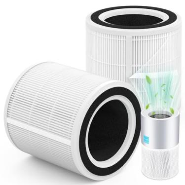 Imagem de Breabetter Pacote com 2 filtros de substituição H7129/H7128 True HEPA compatível com purificadores GoveeLife H7129, H7128