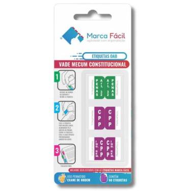 Imagem de Etiquetas Marca Fácil Vade Mecum Constitucional Oab - Organize suas Co