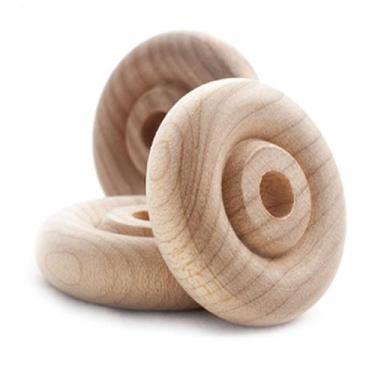 Imagem de Rodas de brinquedo de madeira Pinehurst Crafts, 3,2 cm de diâmetro, pa