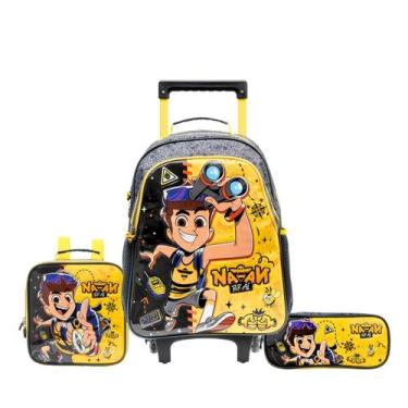 Imagem de Kit Mochila Escolar Carrinho Natan Por Aí Youtuber Meninos Original 20
