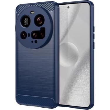 Imagem de Capa Para Xiaomi 15 Ultra (Tela 6.73) Carbon Fiber Fina Leve Maleável (Azul)