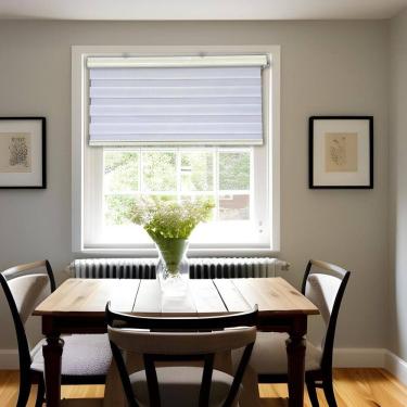 Imagem de Persiana Rolo Double Vision Zebra Branca 160 L X 160 A