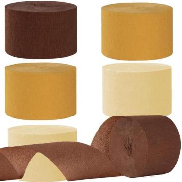 Imagem de Flâmulas de papel crepom We Moment Boho Rustic Wedding 6 rolos