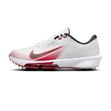 Imagem de Nike Tênis de golfe masculino Air Zoom Infinity Tour Next% 2 (FD0217-101, branco/vermelho universitário/platina pura/preto), Branco/vermelho universitário/platina pura/preto, 45