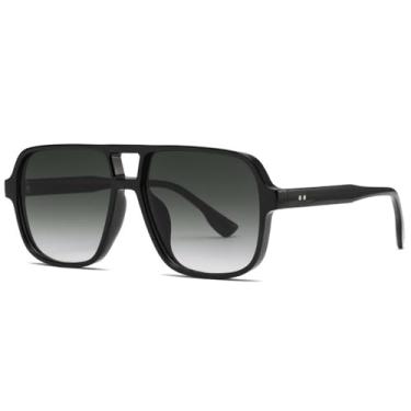 Imagem de Óculos de Sol Oversized com Lentes Degradê e Proteção UV400 para Mulheres, com Ponte Dupla, Ideais para Esportes ao Ar Livre, Corrida e Ciclismo, C, 3