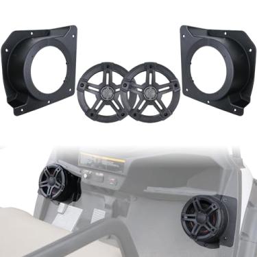 Imagem de CYOOYC Suporte para caixa de som Under Dash Kick para E-Z-Go TXT 1994+ Acessórios de carrinho de golfe, painéis frontais, suporte de alto-falante para alto-falantes de 16,5 cm, plástico PP de alta