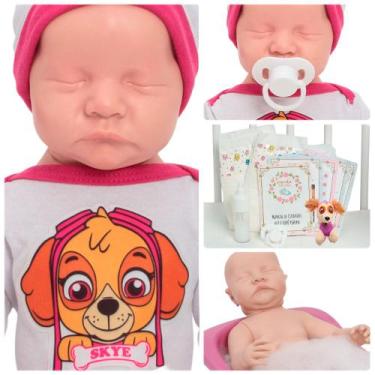 Imagem de Bebe Reborn Menina Realista Princesa 42cm Bolsa Maternidade - Cegonha 