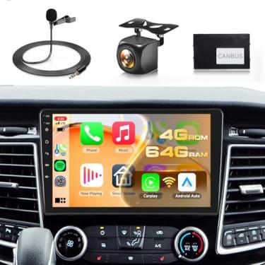 Imagem de Estéreo Android 4G + 64G para Ford Transit 350 Cargo Vans 2018-2023, atualização de rádio, unidade de cabeça de tela sensível ao toque de 25,4 cm, estéreo automotivo com carplay sem fio, Android, GPS