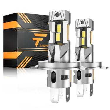 Imagem de TACOBEEM Lâmpada LED H4 9003, faróis de neblina super brilhantes 26000LM, lâmpada de neblina LED H4 branca fria 6500K, IP67 impermeável, 99% pronta para CANBUS, pacote com 2