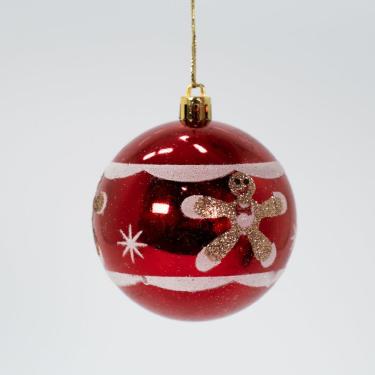 Imagem de Kit 24 Bolas Enfeite Natalino árvore Natal Branco Vermelho