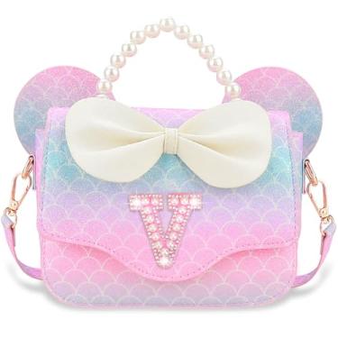 Imagem de Luchike Presentes de aniversário para meninas – Bolsa tiracolo infantil para princesas, presentes de Natal, Sereia-y