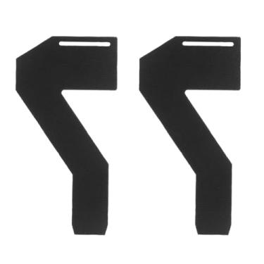 Imagem de 2 peças Tactical Molle Mag Pouch Diagonal 45 graus Magic Fastener Strap – Faixa de retenção ajustável com gancho e laço para cinto tático (esquerdo-preto)