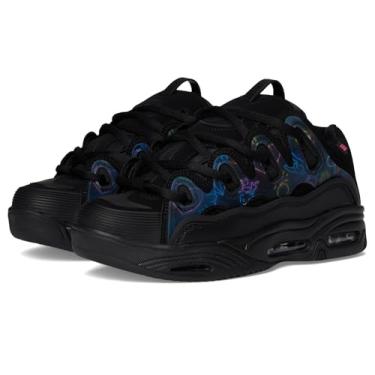 Imagem de Osiris Tênis de skate masculino D3 2001, Preto/Rosa/Holo, 46