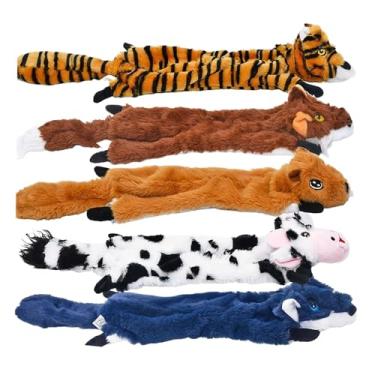 Imagem de Brinquedos de pelúcia para cães | Brinquedos macios para cães | Simulação de animais mordendo boneca pressione para fazer sons para gatos idosos, dentição ao ar livre, caixa de tensão de separação