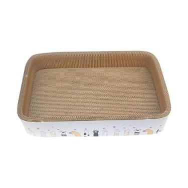 Imagem de Fxzqgnh Arranhador Retangular para Gatos, Ideal para Sofás, Móveis E Como Almofada para Animais de Estimação. À Prova de Vazamentos, Perfeito para Gatinhos E, 50x32x9cm