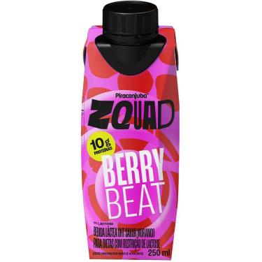 Imagem de Bebida Láctea Pirancanjuba ZQuad Berry Beat Sabor Morango com 10g de Proteína 250ml