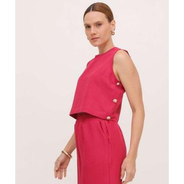 Imagem de Blusa Regata Feminina Alças Largas Marisa Rosa-19161, Rosa, M