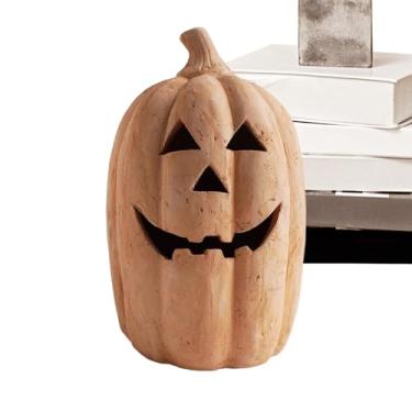 Imagem de Lanterna De Abóbora | Lanterna De Halloween - Iluminação Assustadora Lâmpadas Sem Chama - Para Decoração de Casa e Jardim Interior e Exterior Dormitório Relvado Alpendre Porta da Frente Festa