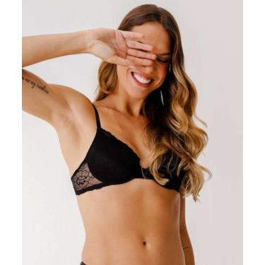Imagem de Sutiã Push Up Renda Marisa-21138, Preto, 44