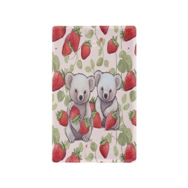 Imagem de Wassud Placa de cobertura de interruptor de luz de coala, capas de tomadas duplex, placa de parede, decoração de casa, sala de estar, quarto, decoração