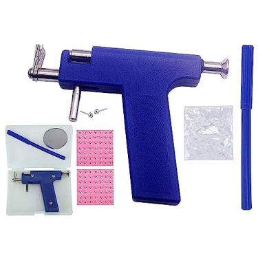 Imagem de ZJchao Kit de Piercing de Orelha, Conjunto de Ferramentas de Piercing Seguro de Aço Indolor Profissional Com 98 Peças de Pinos de Orelha para Uso Profissional e Diy