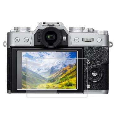Imagem de kinokoo Película de vidro temperado para Fuji X-T30/X-T20/X-T10/X-E3/X-A2/X30/XF10 Película transparente FUJIFILM XT30 XT20 XT10 XE3 XA2 X30 XF10 Protetor de tela sem bolhas/anti-arranhões (pacote com 2)