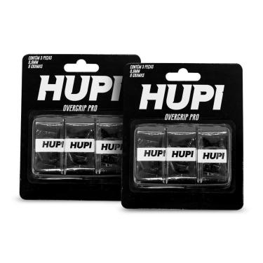 Imagem de Kit 02 Overgrip HUPI Pro Preto Pack 03 Unidades-Unissex