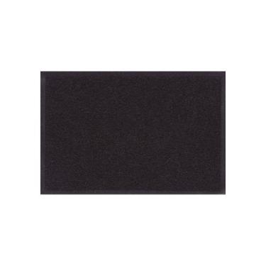 Imagem de Capacho De Porta Vinílico Liso Preto 60X40Cm - Uzoo