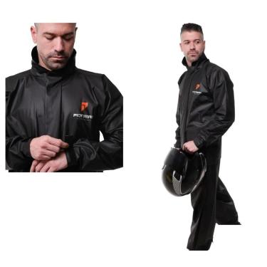 Imagem de Capa Roupa Chuva Pioneira Jaqueta Calça Pvc Moto Motoqueiro-Unissex