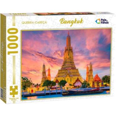 Imagem de QUEBRA-CABEÇA Cartonado Bangkok 1000 Peças - Pais e Filhos