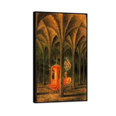 Imagem de SDYJ6GSW Remedios Varo pintura em tela planta catedral pôster Remedios Varo decoração de casa surrealismo imagem de arte de parede para sala de estar quarto banheiro decoração de parede 30x52 cm