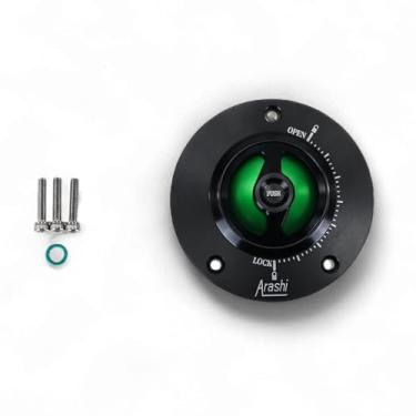 Imagem de Tampas de tanque de combustível CNC modificadas para motocicleta para KAWASAKI Z1000 Z1000SX Z800 Z750 ER6N E6RF ZZR1400 GTR1400 ZX6R ZX10R VERSYS 1000 ABS (verde)