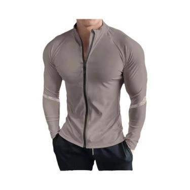 Imagem de Jaqueta De Corrida Masculina Para Primavera E Outono Com Zíper, Roupas