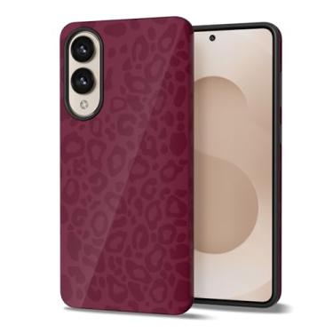 Imagem de Svanove Capa de telefone com estampa de chita para Samsung Galaxy S25 Edge feminina, linda capa de leopardo para mulheres, design de estampa animal retrô legal de luxo na moda, capa de plástico rígida
