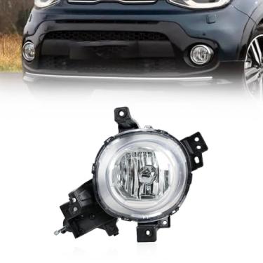 Imagem de JESYMBX Lâmpada de neblina dianteira do automóvel do motorista esquerdo lâmpada de neblina lâmpada de corrida farol lâmpada de neblina para KIA Soul 2017-2019 92201-B2500 92202-B2500 preto