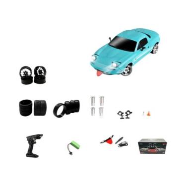 Imagem de Carro RC De Drift Em Escala 1/18 Mazda MX5 24GHz Com Luzes LED E Funçã
