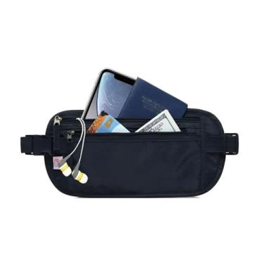 Imagem de Pochete Doleira Antifurto para Viagem Unissex Resistente à Água com Zíper – Porta Dinheiro, Cartões e Documentos, Pochete Leve e Ajustável para Viagens e Trilhas - Nalux