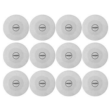 Imagem de Alomejor Adesivos LED, 12 Peças de Porta-copos Brilhantes de 7 Cores Com Suporte Adesivo de EVA, Luz Alimentada por Bateria de 2,36 Polegadas de Diâmetro para Copo de Vinho de Festa Em