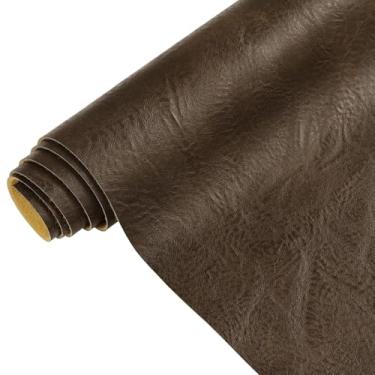 Imagem de Tecido de couro sintético, tecido de estofamento macio de 1,0 mm de espessura da The Yard 139,7 cm de largura, folhas de couro PU para costura artesanal capa de carteira de assento de cadeira, 1 jarda