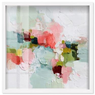 Imagem de Joyful Mess IV Shadowbox Print Living Room Wall Art por Art Remedy, moldura branca, 53 x 53 cm