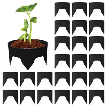 Imagem de Anéis Para Cultivo - 24 Peças De Borda Com Profunda,de Jardim com Anéis de Plantio - para Hortas Estufas Tomate Pimenta Flores e Arbustos