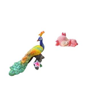 Imagem de Whtkoph Escultura de Veado, Figura Decorativa para Jardim, Artesanato, Estátua para Casa, Pátio, Mesa, Cozinha, Sala de Jantar, Artesanato Refinado.