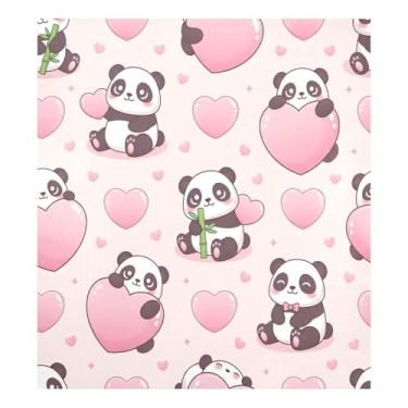 Imagem de Blueangle Capa magnética para lava-louças Pandas dos Namorados, decoração da capa frontal da máquina de lavar louça, adesivos de eletrodomésticos, adesivos de eletrodomésticos, 58 cm C x 66 cm adesivo